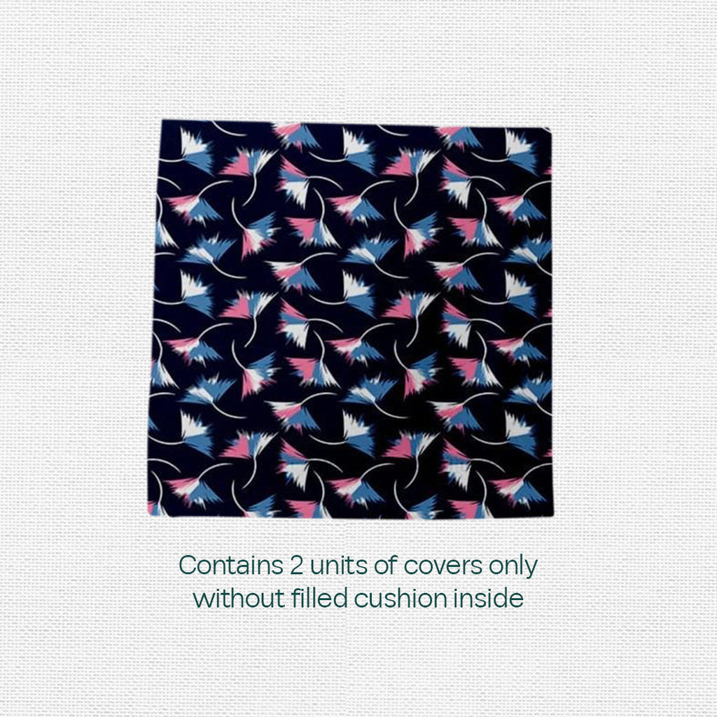 Leaf & Red! Premium Printed Cushion Covers, Pack of 2