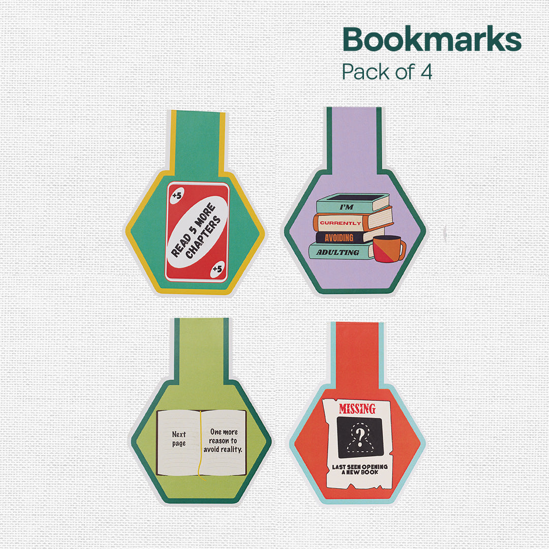 Fictional Escape! Bookmarks, Pack Of 4