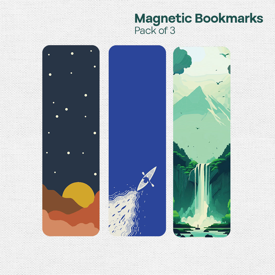 Wanderlust! Magnetic Bookmarks, Pack Of 3