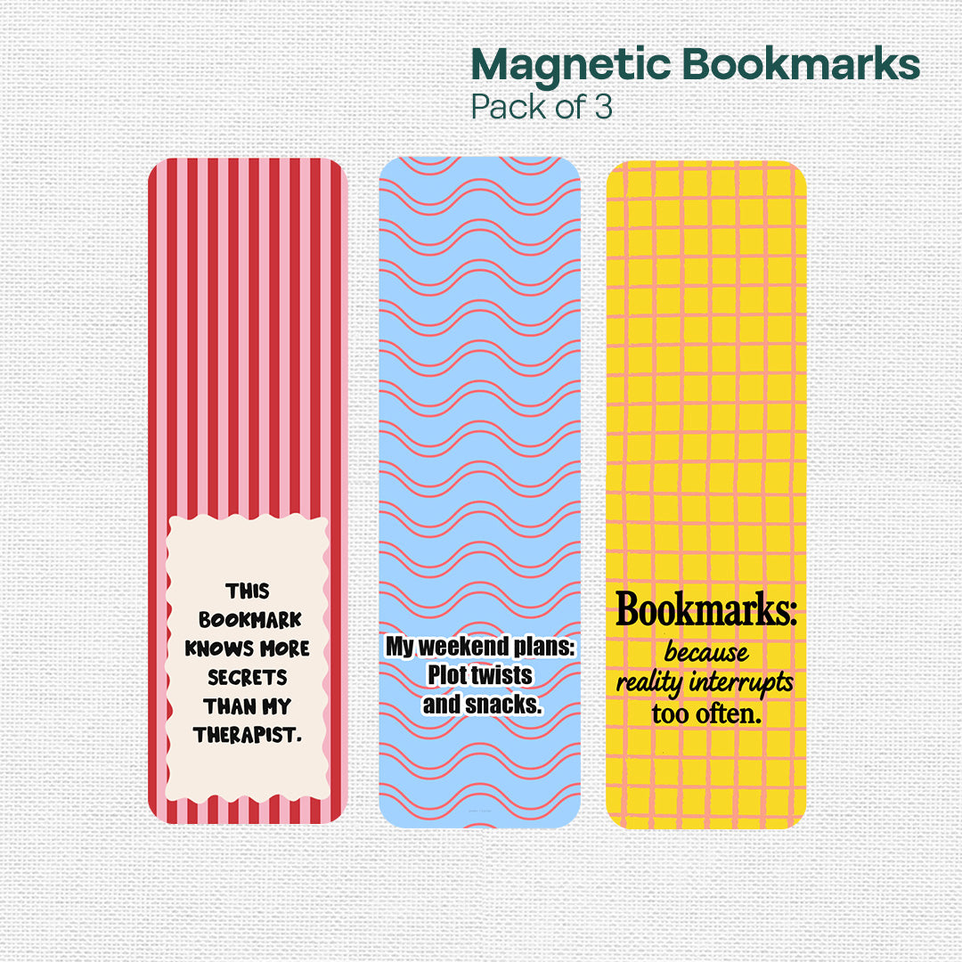 Quote on Point! Magnetic Bookmarks, Pack Of 3