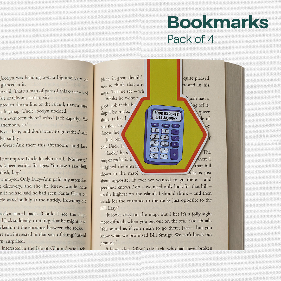 Bookworm AF! Bookmarks, Pack Of 4