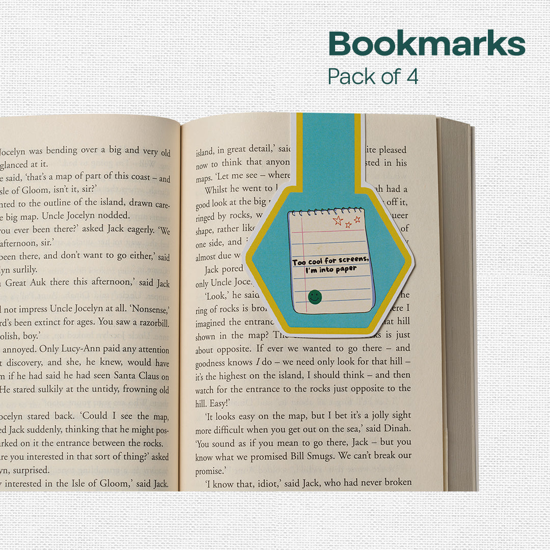 Bookworm AF! Bookmarks, Pack Of 4