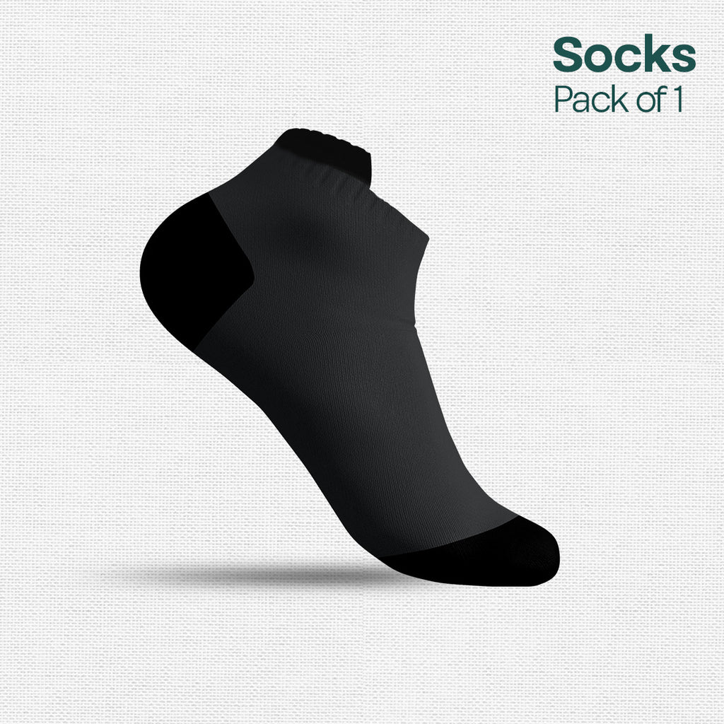 Everyday Navy! Unisex Socks with Puller, Premium Combed Cotton, Ankle Length, Pack of 1