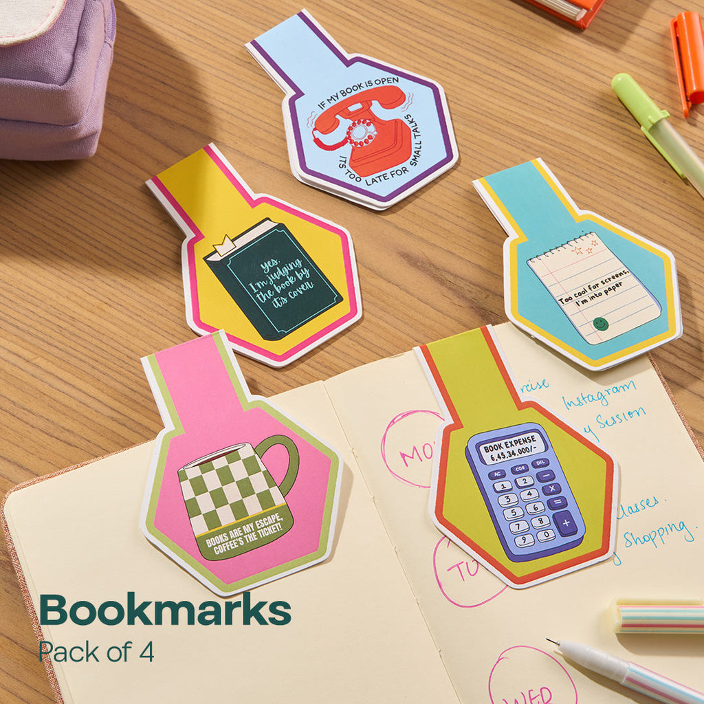 Bookworm AF! Bookmarks, Pack Of 4