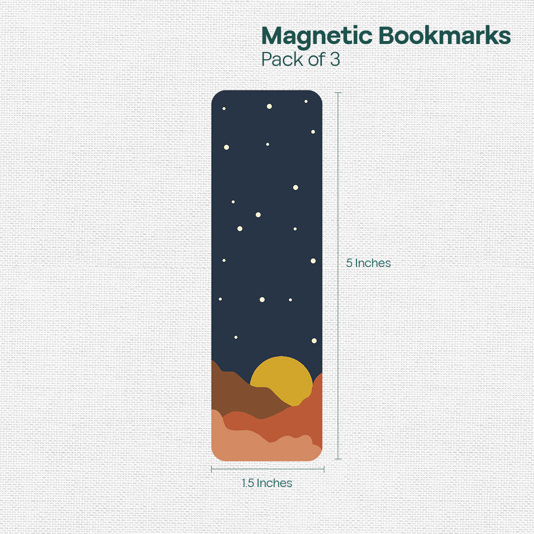 Wanderlust! Magnetic Bookmarks, Pack Of 3