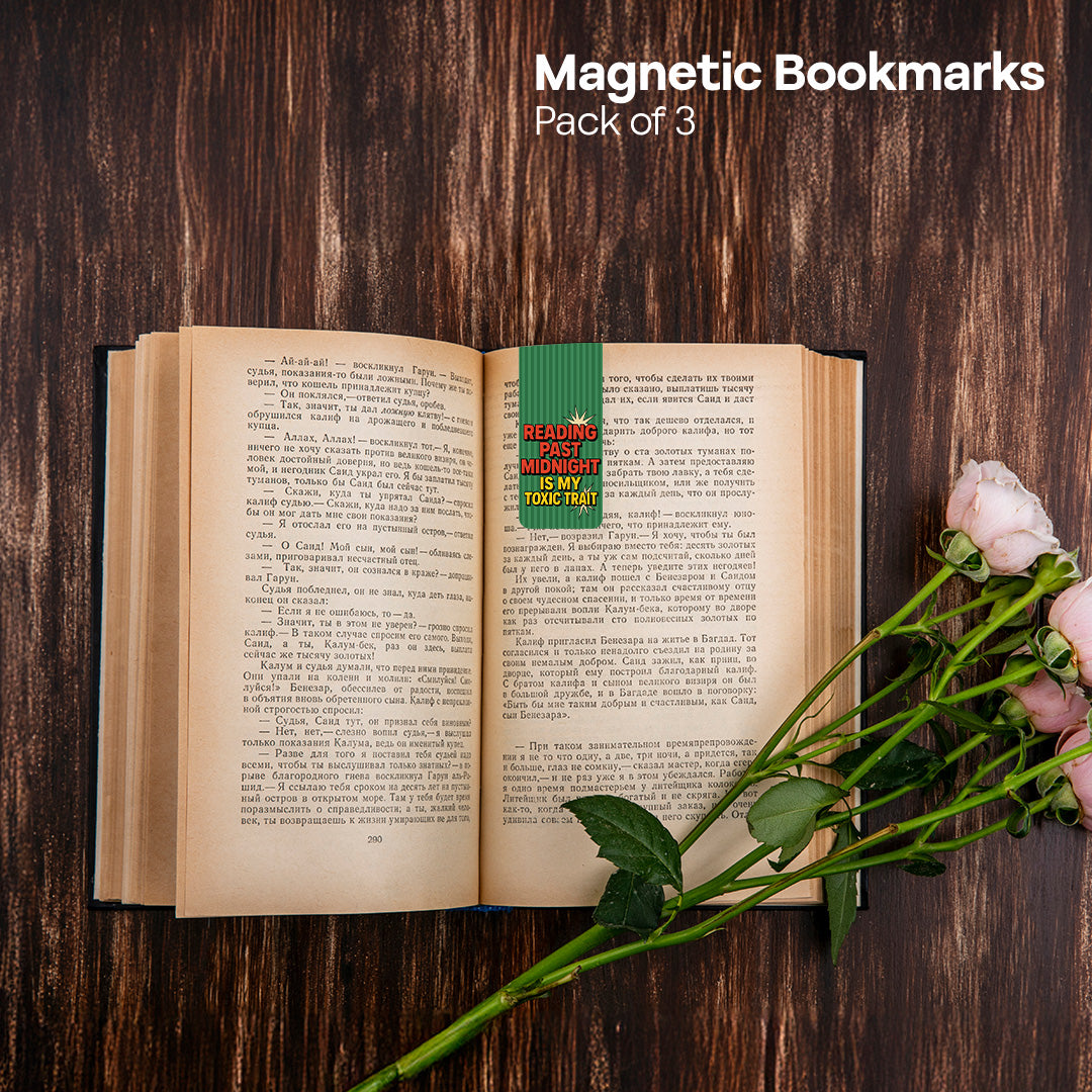 Quirky Liners! Magnetic Bookmarks, Pack Of 3
