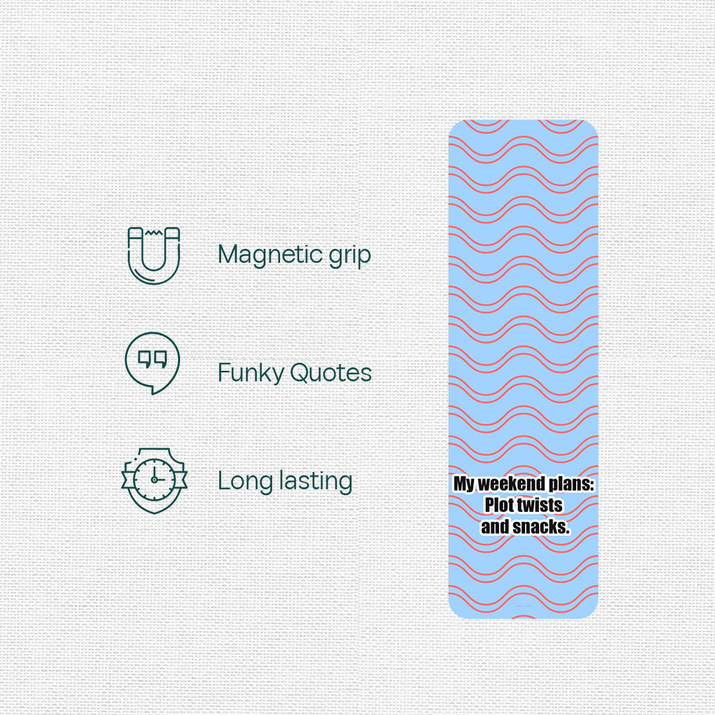 Quote on Point! Magnetic Bookmarks, Pack Of 3